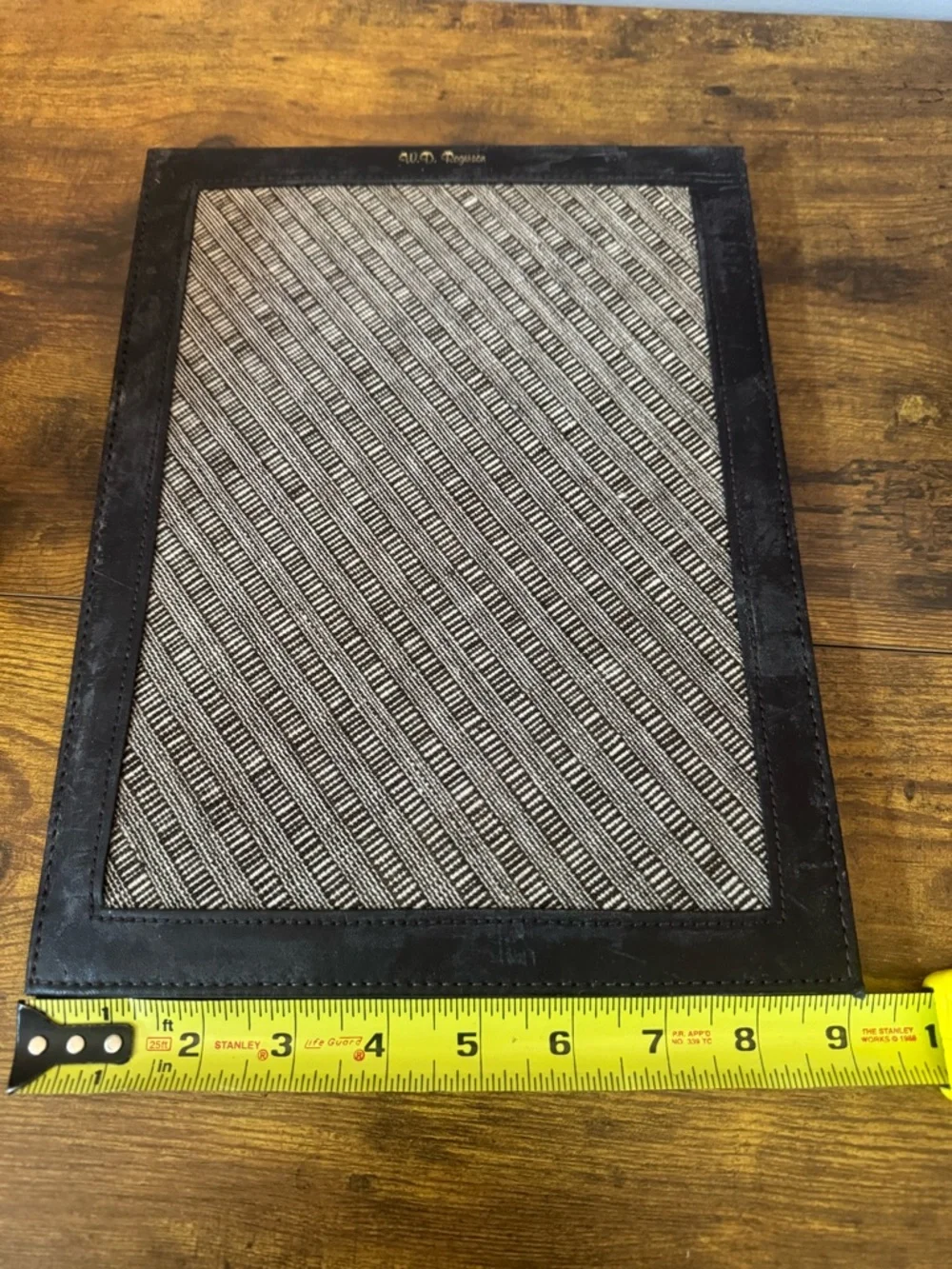 Dusit Thani Bangkok Leather Portfolio Folio‎ Vintage Hotel Stationery Folder